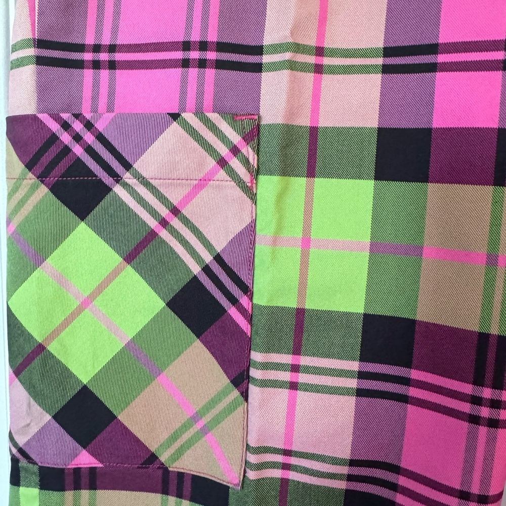 Lilly Pulitzer Pink and Green Plaid Pants - Picture 4 of 8